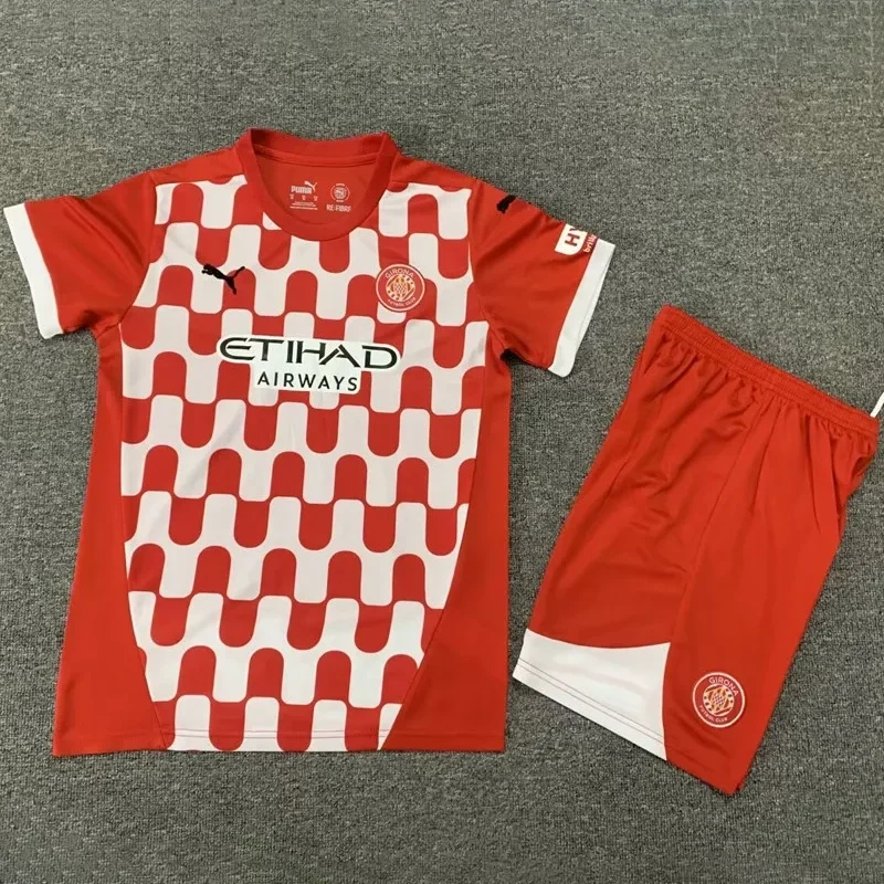 24-25 Girona Home Kids Soccer Jersey