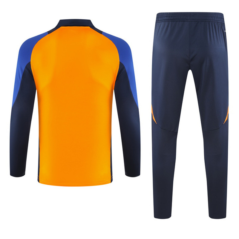 24-25 JUV Orange Kids Half Pull Tracksuit