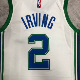 2022 Dallas Mavericks IRVING #2 White Green City Edition Top Quality Hot Pressing NBA Jersey