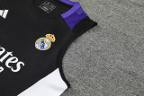 24-25 Real Madrid  Black Vest Short traning suit