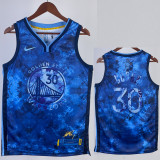 22-23 WARRIORS CURRY #30 Blue Glory Edition Top Quality Hot Pressing NBA Jersey