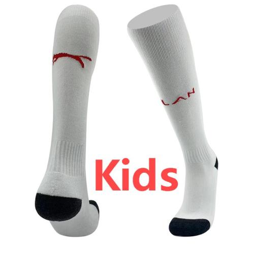24-25 ACM Home White Kids Socks