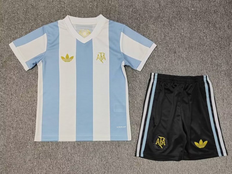 Kids Argentina 50th Anniversary Home Jersey 2024