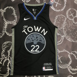2020 Warriors WIGGINS #22 Black Grey Top Quality Hot Pressing NBA Jersey