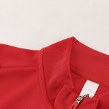 2024 AD Red Kids Half Pull Tracksuit