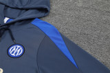Mens Inter Milan Hoodie Sweatshirt + Pants Training Suit Royal 2024/25