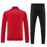 2024 JOM Red Half Pull Tracksuit