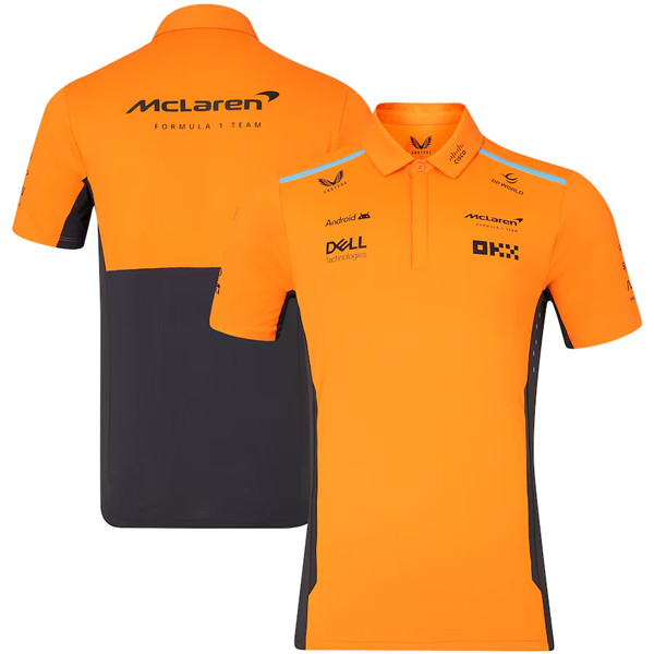 2024 McLaren Yellow Polo Racing Suit