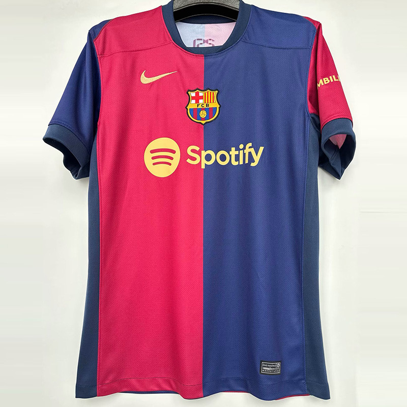 24-25Mens Barcelona  Home 1:1 Fans Soccer Jersey