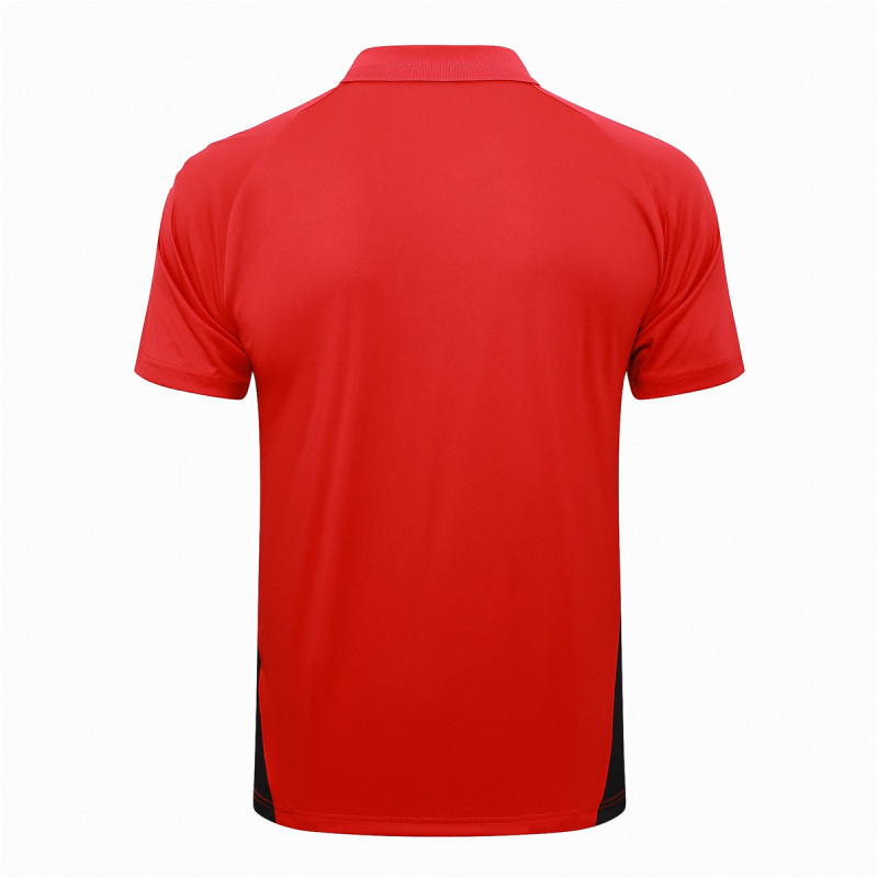 Mens Manchester United Polo Shirt Red 2024/25