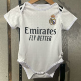 24-25 Real Madrid  Home Baby Infant Crawl Suit