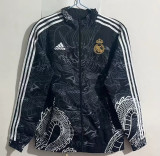 2023  Real Madrid  Black Double Sided Windbreaker