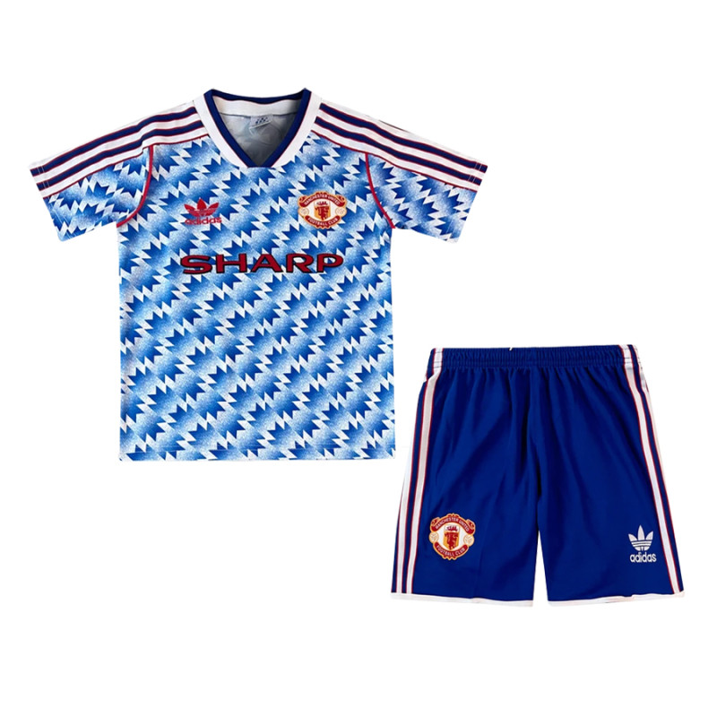Kids Retro Manchester United Away Jersey 1990/92