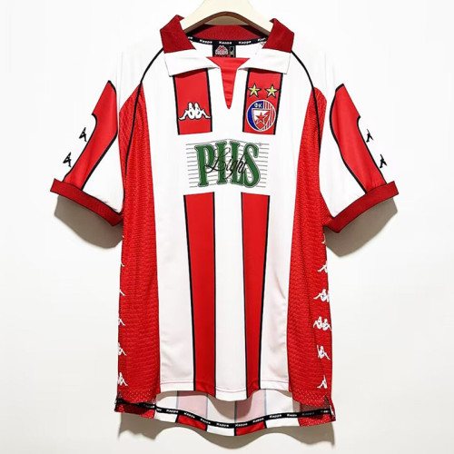 1999-2001 Crvena Zvezda Home Retro Soccer Jersey
