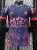 24-25 Real Madrid Black Pink Special Edition Player Version Soccer Jersey