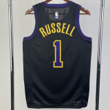 23-24 LAKERS RUSSELL #1 Black City Edition Top Quality Hot Pressing NBA Jersey