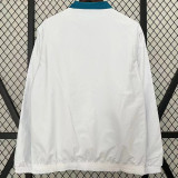 24-25  Real Madrid White & Blue Double Sided Windbreaker