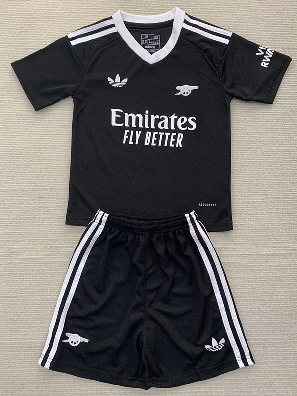 24-25 ARS Black GoalKeeper Kids Soccer Jersey
