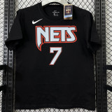 T200 Nets DURANT #7 Black High Quality Casual T-Shirt