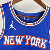 21-22 KNICKS ROSE #4 Blue Top Quality Hot Pressing NBA Jersey (Trapeze Edition)