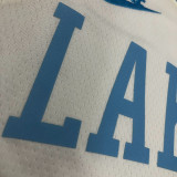 22-23 LAKERS JAMES #6 White Top Quality Hot Pressing NBA Jersey (Retro Logo)