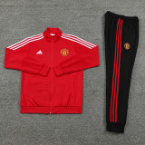 24-25 Man Utd Red Jacket Tracksuit #01