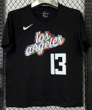 T263 Clippers GEORGE #13 Black High Quality Casual T-Shirt