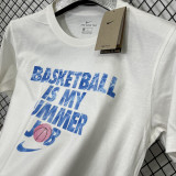 T208 NK White High Quality Casual T-Shirt