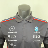 2023 F1 Mercedes Black Polo Racing Suit
