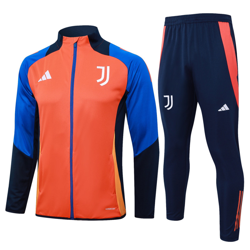 Mens Juventus Jacket + Pants Training Suit Orange 2024/25