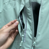 2024 NK Velvet Thickened warm Green Outdoor Jackets