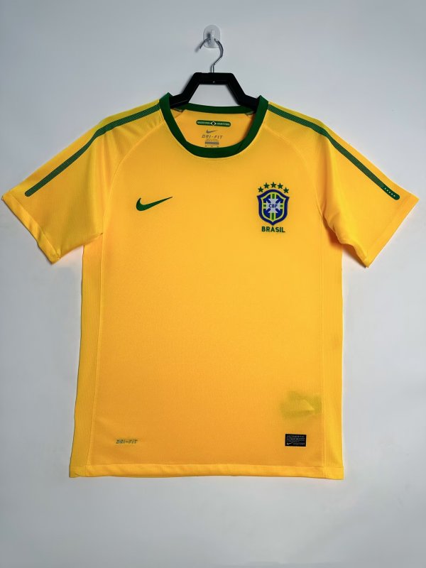 Mens Brazil Retro Home Jersey 2010