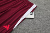 24-25 Bayern Deep Red Half Pull Tracksuit