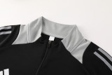 2024 AD Black Half Pull Tracksuit #AB07 (半拉链)