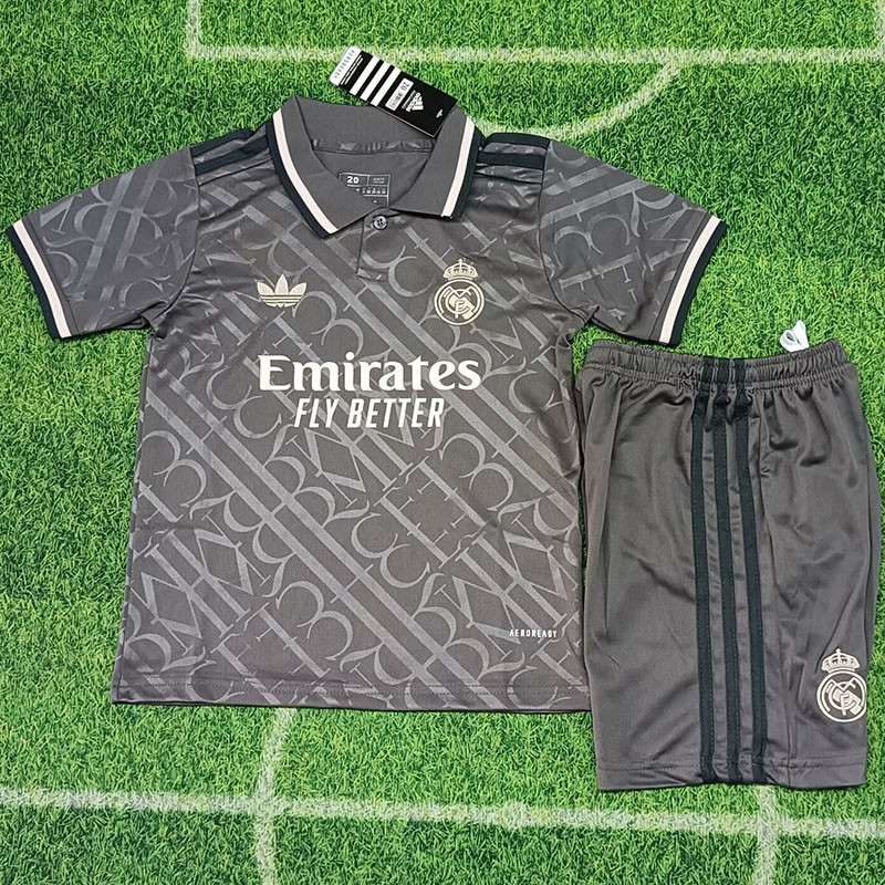 24-25  Real Madrid   Third Kids Soccer Jersey