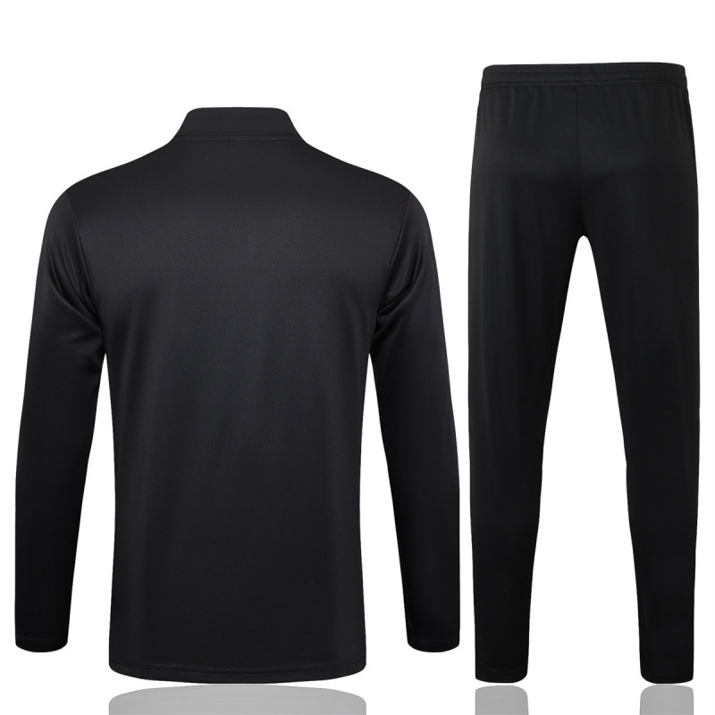 Mens Real Madrid Training Suit Black Dragon 2024/25