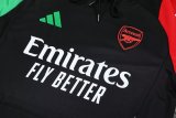 Mens Arsenal Hoodie Sweatshirt + Pants Training Suit Black 2024/25