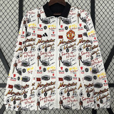 23-24 Man Utd White & Black Double Sided Windbreaker