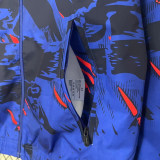 24-25 England Royal blue & Blue Double Sided Windbreaker