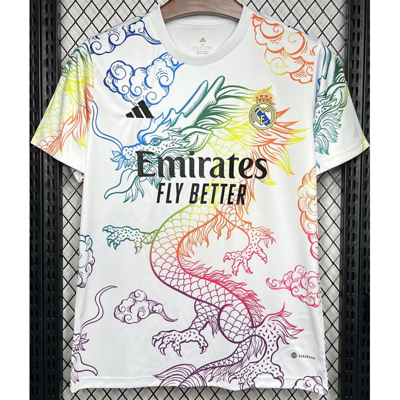 24-25  Mens Real Madrid White Special Edition Fans Training Shirts