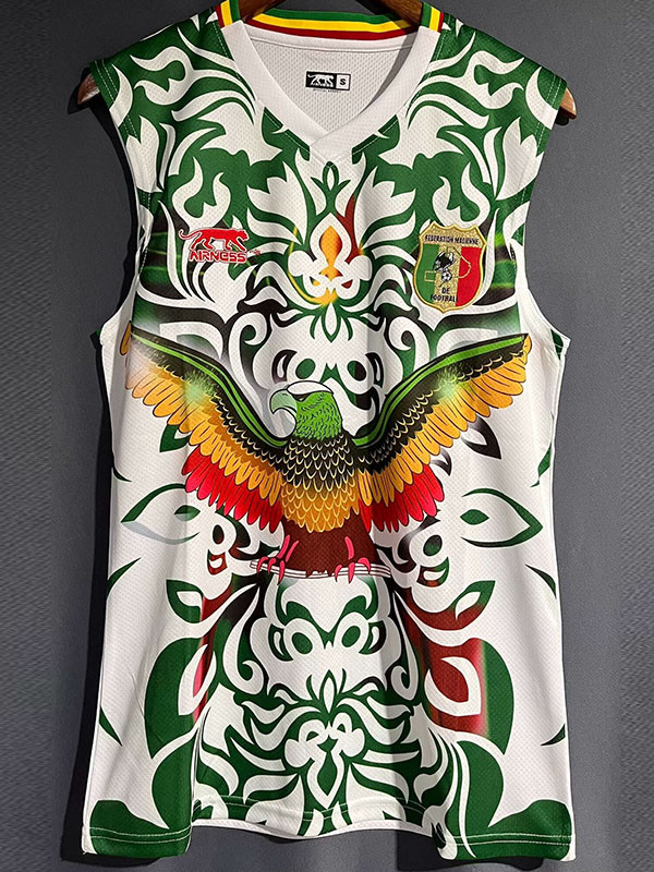 2023 Mali White Green Vest