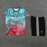 24-25  Real Madrid  Green-Red Training Short Suit