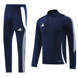 2024 AD Royal Blue Half Pull Tracksuit