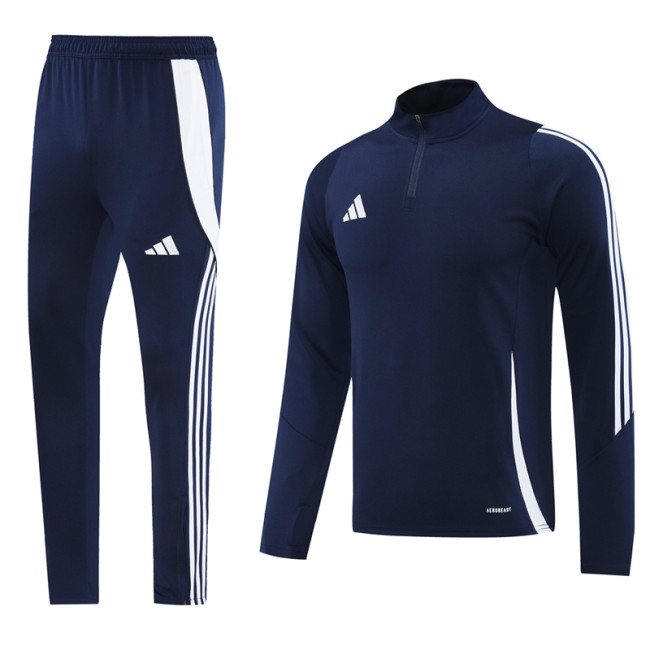2024 AD Royal Blue Half Pull Tracksuit