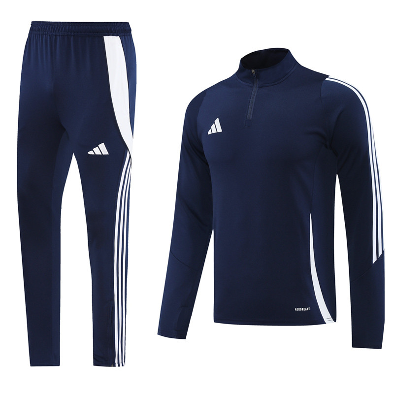 2024 AD Royal Blue Half Pull Tracksuit