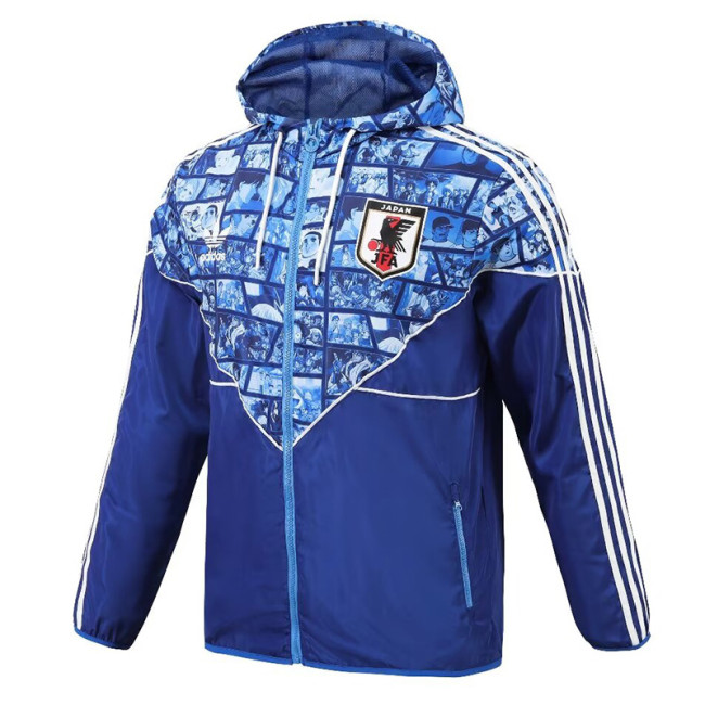 23-24 Japan Anime Edition Blue Windbreaker (High Quality)球员