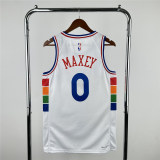 Mens Philadelphia 76ers Nike White 2025 Swingman Jersey - City Edition