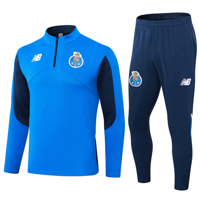 24-25 Porto Fancy blue Half Pull Tracksuit