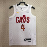 22-23 Cleveland Cavaliers MOBLEY #4 White Top Quality Hot Pressing NBA Jersey