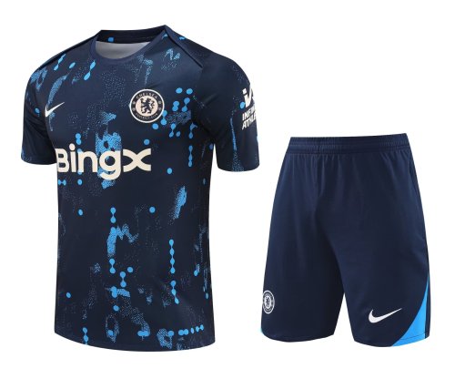Mens Chelsea Short Training Suit Royal Pattern 2024/25